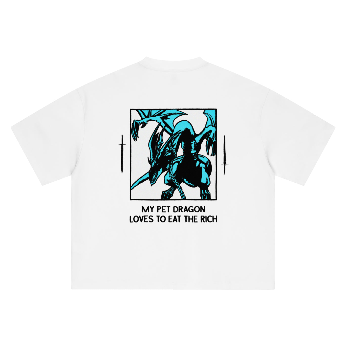 [ EAT THE RICH ] Boxy Oversized T-Shirt