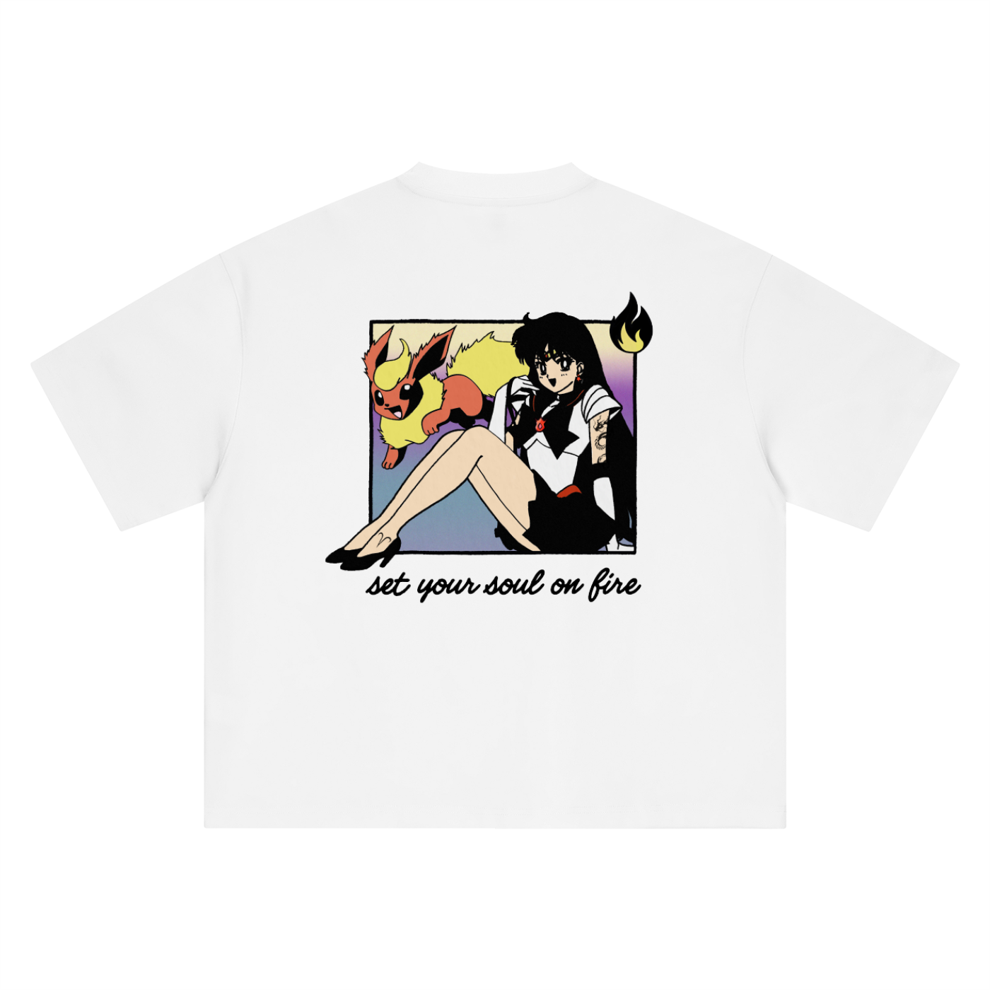 [ SOUL FIRE ] Boxy Oversized T-Shirt