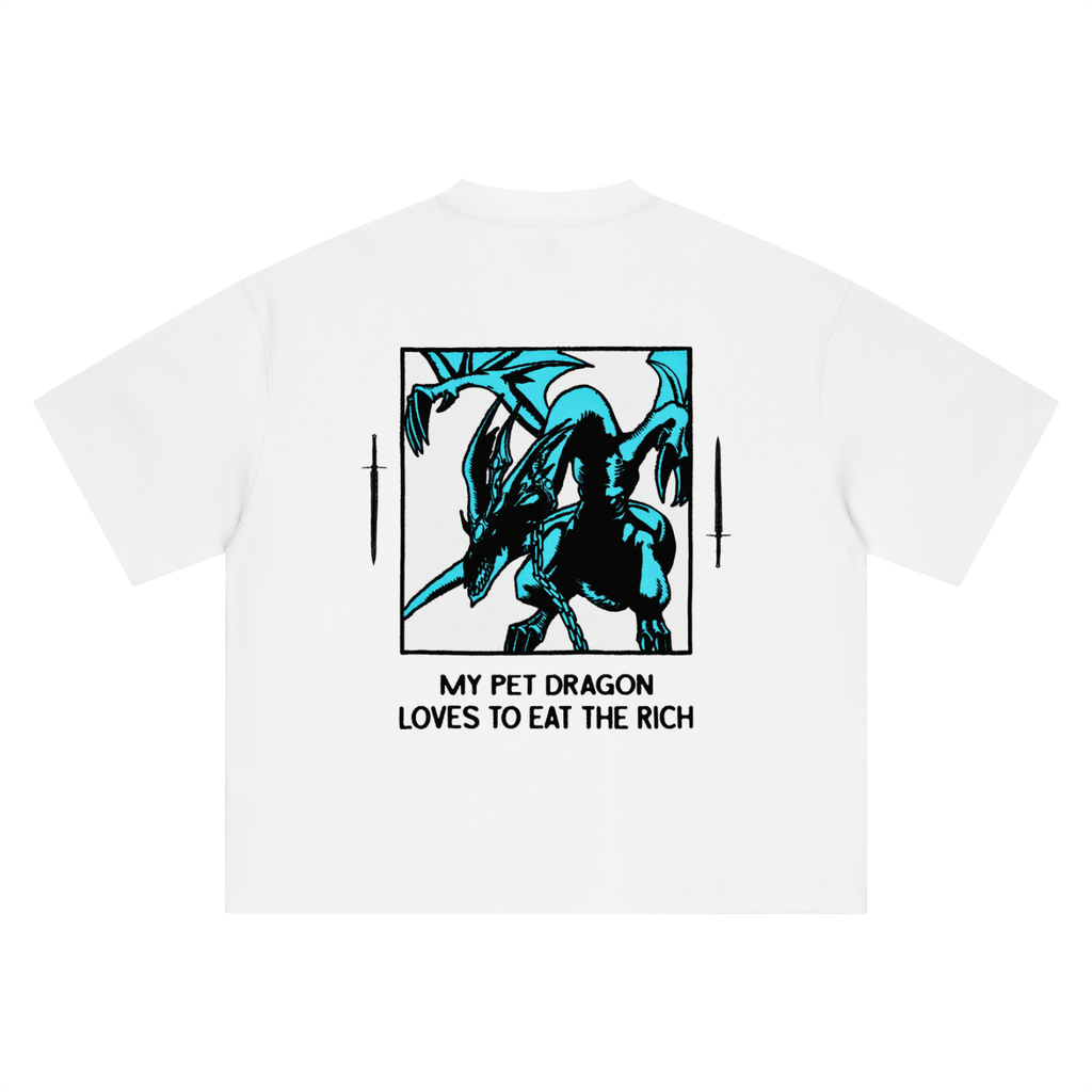 [ EAT THE RICH ] Boxy Oversized T-Shirt