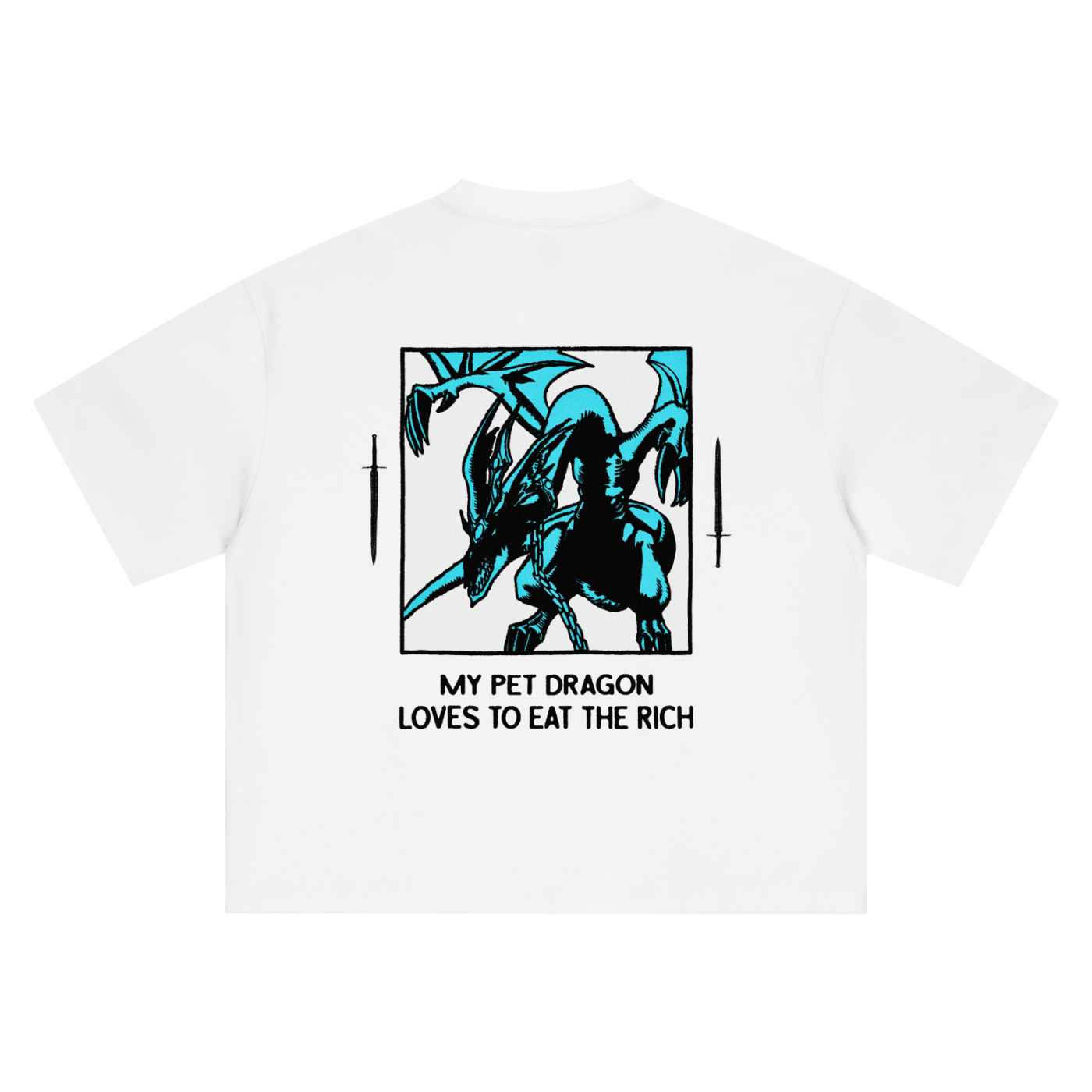 [ EAT THE RICH ] Boxy Oversized T-Shirt