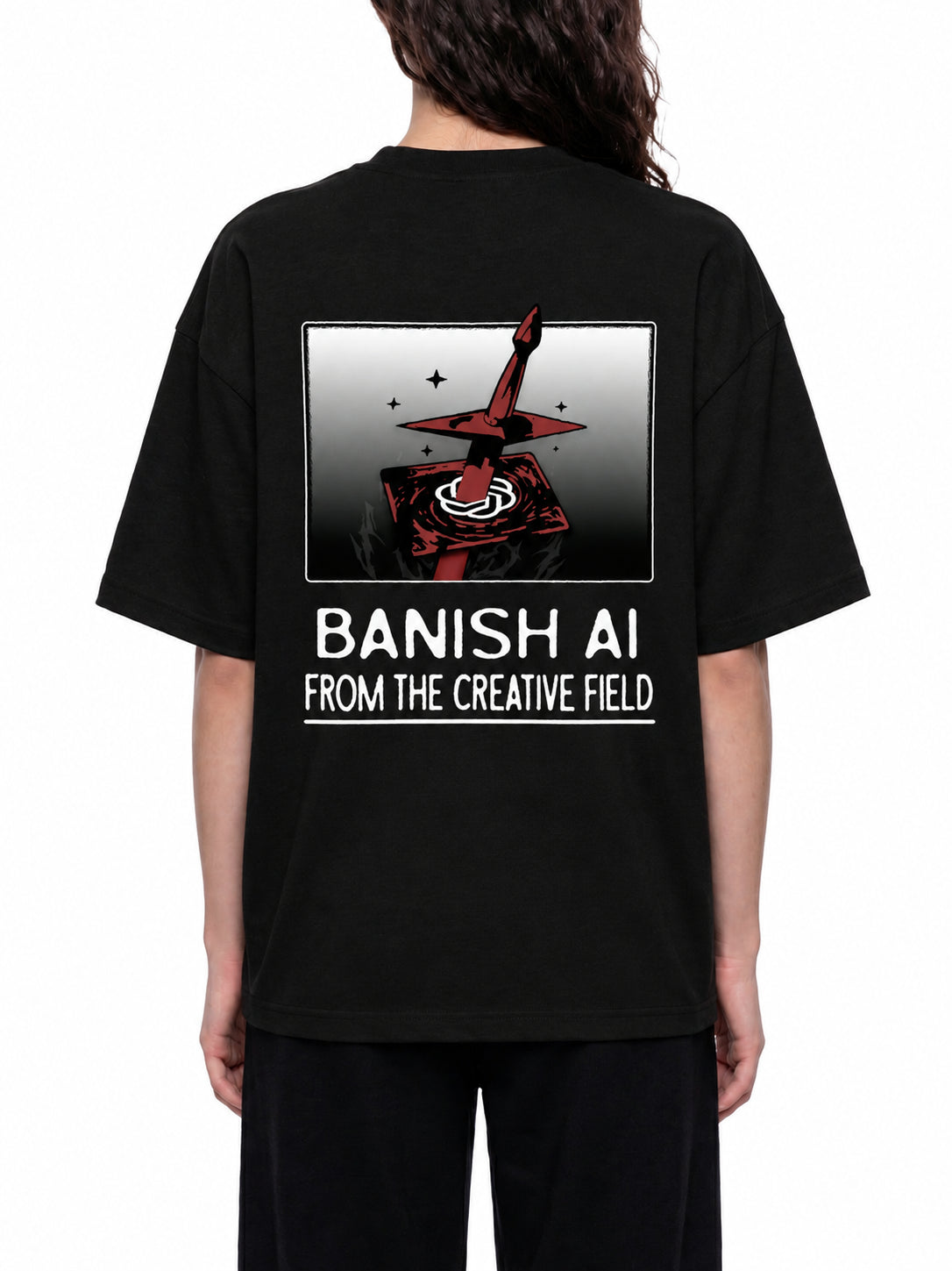 [ FCK AI ] Boxy Oversized T-Shirt