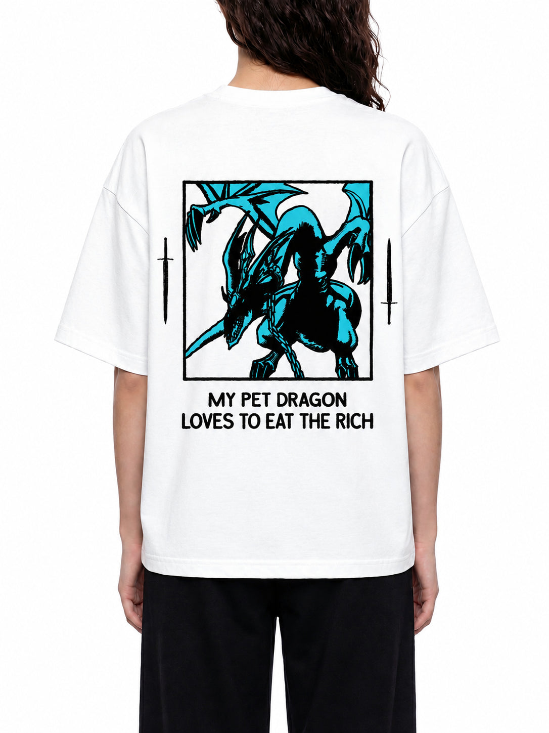 [ EAT THE RICH ] Boxy Oversized T-Shirt